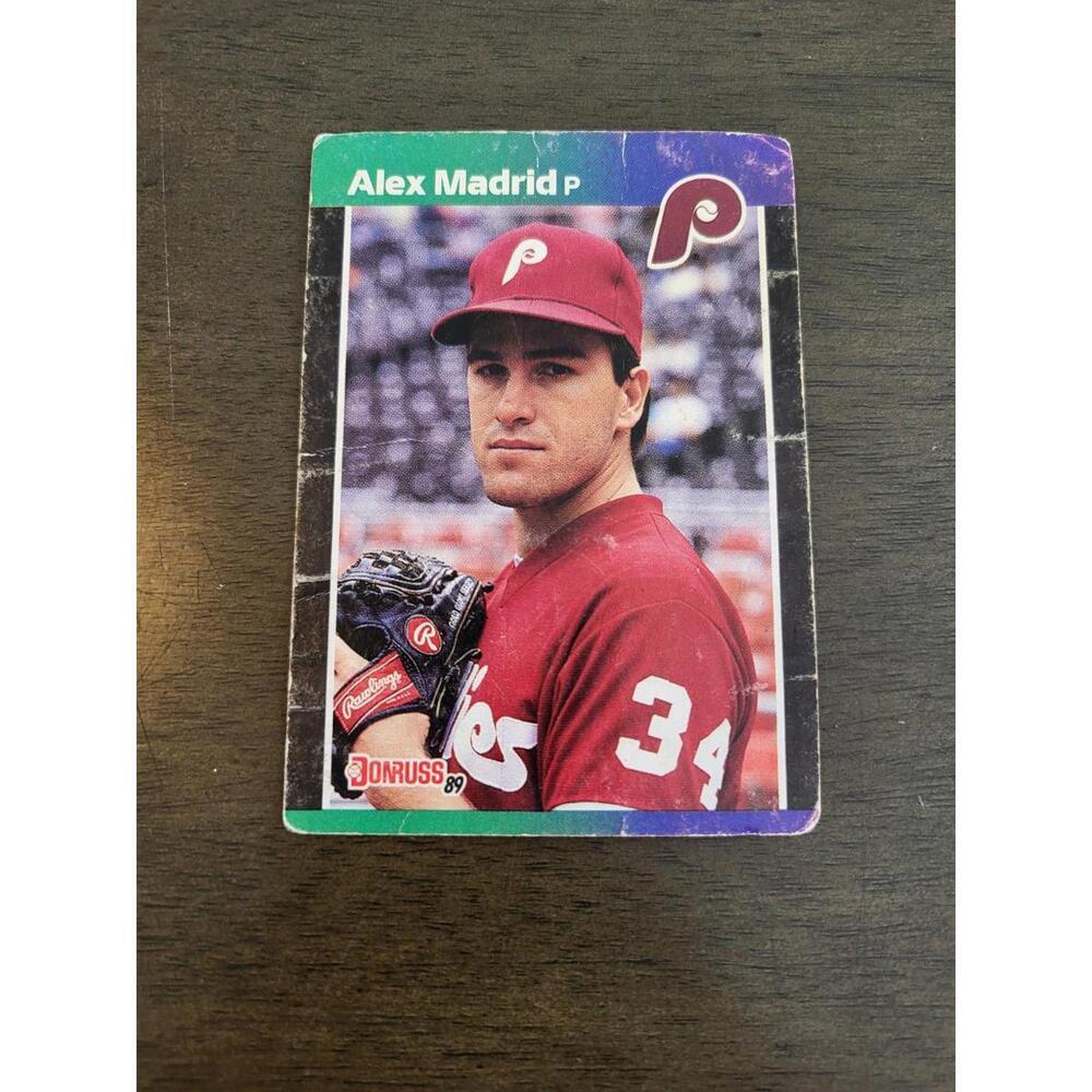 1989 Donruss Alex Madrid Rookie Philadelphia Phillies #604